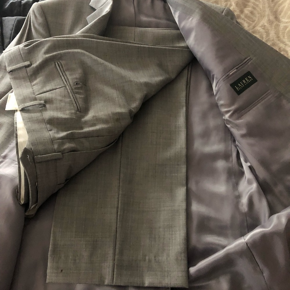 Gray Ralph Lauren suit